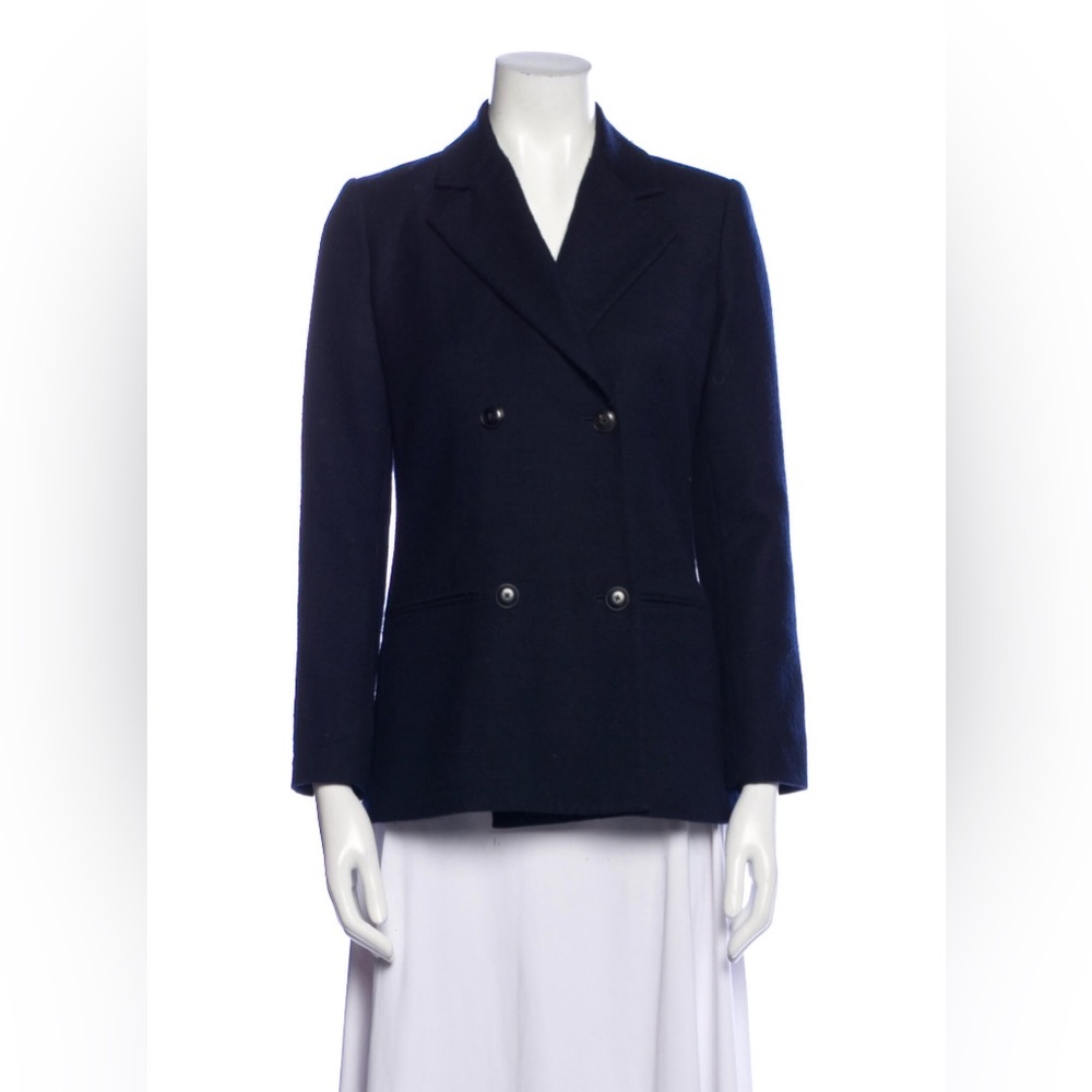 FRAME wool double breasted blazer jacket